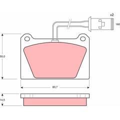 TRW Remblokkenset voor 3322936403364 on Productcaster.