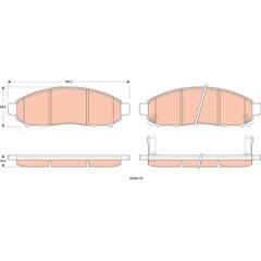 TRW Remblokkenset voor 3322938100650 on Productcaster.