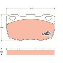 TRW Remblokkenset voor 3322936403951 on Productcaster.