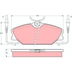 TRW Remblokkenset voor 3322936404255 on Productcaster.