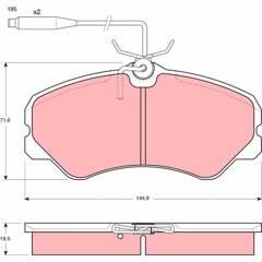 TRW Remblokkenset voor 3322936404477 on Productcaster.