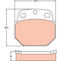 TRW Remblokkenset voor 3322937353866 on Productcaster.