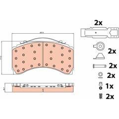 TRW Remblokkenset voor 3322938272357 on Productcaster.