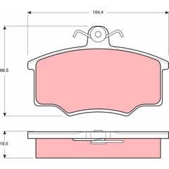 TRW Remblokkenset voor 3322936406280 on Productcaster.