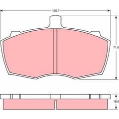 TRW Remblokkenset voor 3322936407607 on Productcaster.