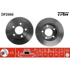 TRW Set van 2 remschijven 3322937108466 on Productcaster.