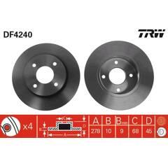 TRW Set van 2 remschijven 3322937339433 on Productcaster.