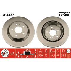 TRW Set van 2 remschijven 3322937474103 on Productcaster.