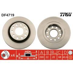 TRW Set van 2 remschijven 3322937474721 on Productcaster.