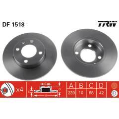 TRW Set van 2 remschijven 3322936151807 on Productcaster.