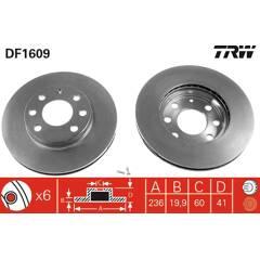 TRW Set van 2 remschijven 3322936160908 on Productcaster.