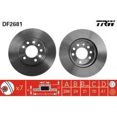 TRW Set van 2 remschijven 3322937108619 on Productcaster.