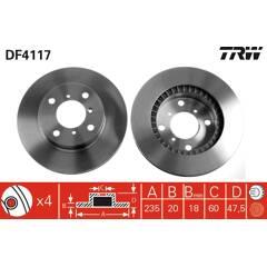 TRW Set van 2 remschijven 3322937288601 on Productcaster.