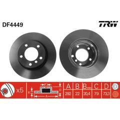 TRW Set van 2 remschijven 3322937473618 on Productcaster.