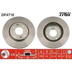 TRW Set van 2 remschijven 3322937513130 on Productcaster.