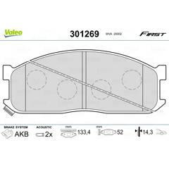 VALEO Bremsbeläge vorne 3276423012693 on Productcaster.