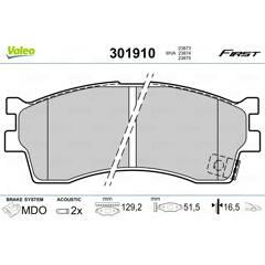 VALEO Bremsbeläge vorne 3276423019104 on Productcaster.