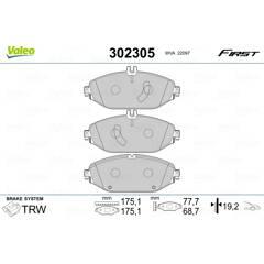 VALEO Bremsbeläge vorne 3276423023057 on Productcaster.