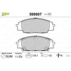 VALEO Bremsbeläge vorne 3276425989078 on Productcaster.