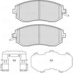 VALEO Bremsbeläge vorne 3276426017282 on Productcaster.