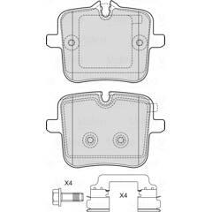 VALEO Bremsbelagsatz hinten 3276426017701 on Productcaster.