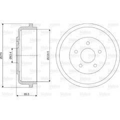 VALEO Bremstrommel 3276422370534 on Productcaster.