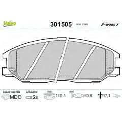 VALEO Remblokkenset voor 3276423015052 on Productcaster.