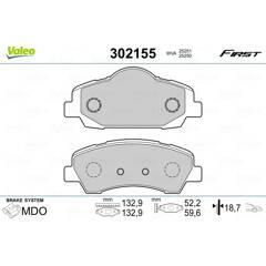 VALEO Remblokkenset voor 3276423021558 on Productcaster.