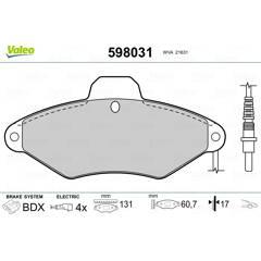 VALEO Remblokkenset voor 3276425980310 on Productcaster.