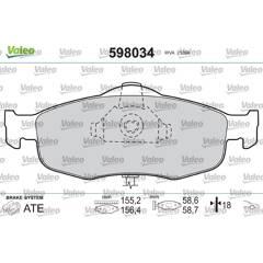 VALEO Remblokkenset voor 3276425980341 on Productcaster.