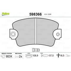 VALEO Remblokkenset voor 3276425983663 on Productcaster.