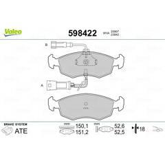 VALEO Remblokkenset voor 3276425984226 on Productcaster.