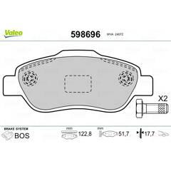 VALEO Remblokkenset voor 3276425986961 on Productcaster.