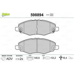 VALEO Remblokkenset voor 3276425988941 on Productcaster.