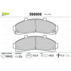 VALEO Remblokkenset voor 3276425989061 on Productcaster.