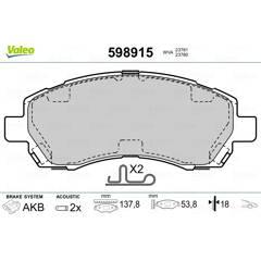 VALEO Remblokkenset voor 3276425989153 on Productcaster.