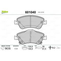 VALEO Remblokkenset, schijfrem 3276426010405 on Productcaster.