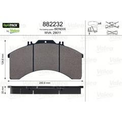 VALEO Remblokkenset voor 3276428822327 on Productcaster.