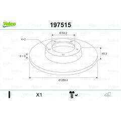 VALEO Set van 2 remschijven 3276421975150 on Productcaster.