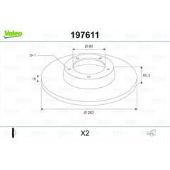 VALEO Set van 2 remschijven 3276421976119 on Productcaster.