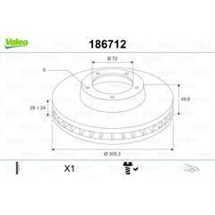 VALEO Remschijf (per stuk) 3276421867127 on Productcaster.