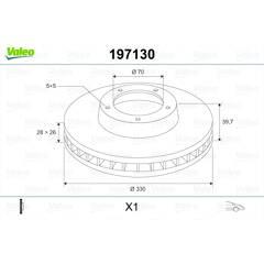 VALEO Remschijf (per stuk) 3276421971305 on Productcaster.