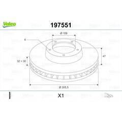 VALEO Remschijf (per stuk) 3276421975518 on Productcaster.