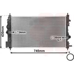 VAN WEZEL Radiateur 5410909420321 on Productcaster.