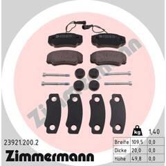 ZIMMERMANN Bremsbeläge vorne 4250238760689 on Productcaster.