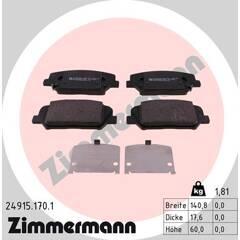 ZIMMERMANN Bremsbeläge vorne 4250238763260 on Productcaster.