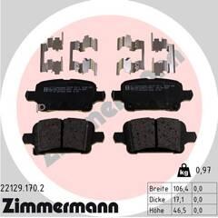 ZIMMERMANN Bremsbelagsatz hinten 4250238780113 on Productcaster.