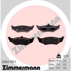 ZIMMERMANN Bremsbelagsatz hinten 4250238738756 on Productcaster.