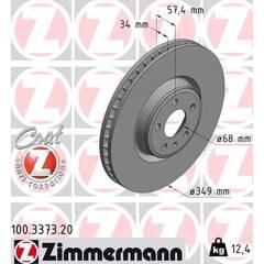 ZIMMERMANN Bremsscheibe (einzeln verkauft) 4250238767435 on Productcaster.