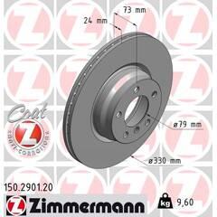 ZIMMERMANN Bremssatz (2 Bremsscheiben) 4250238754992 on Productcaster.